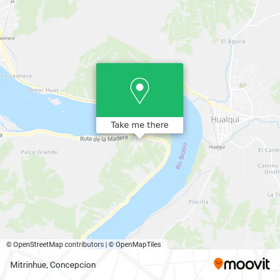 Mapa de Mitrinhue