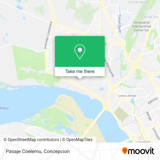 Mapa de Pasaje Coelemu