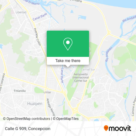 Calle G 909 map