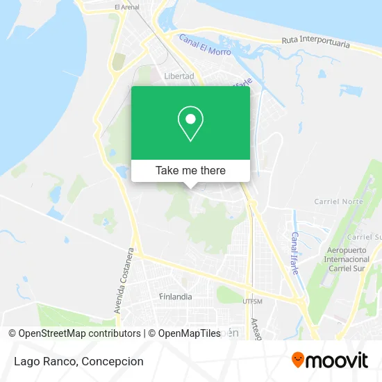 Mapa de Lago Ranco