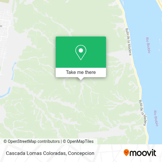 Cascada Lomas Coloradas map