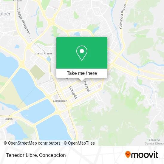 Mapa de Tenedor Libre