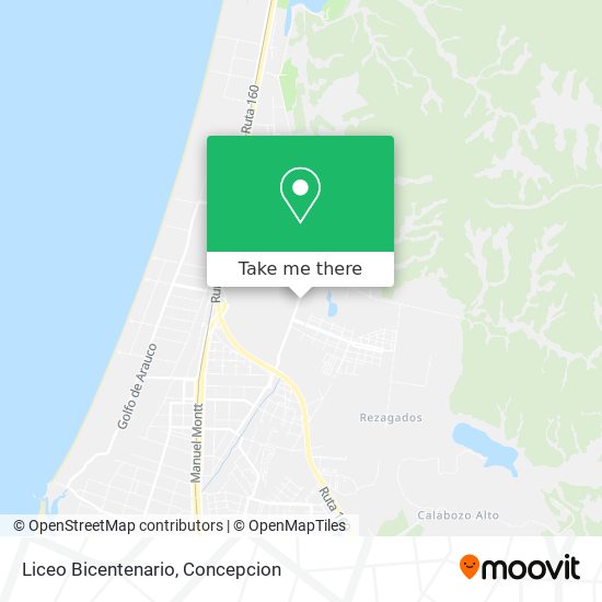 Mapa de Liceo Bicentenario