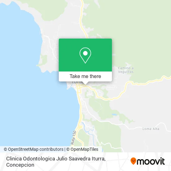 Mapa de Clinica Odontologica Julio Saavedra Iturra