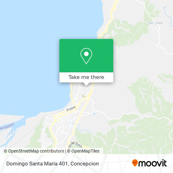 Mapa de Domingo Santa María 401