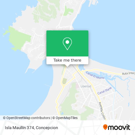 Mapa de Isla Maullín 374