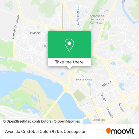Avenida Cristóbal Colón 9765 map