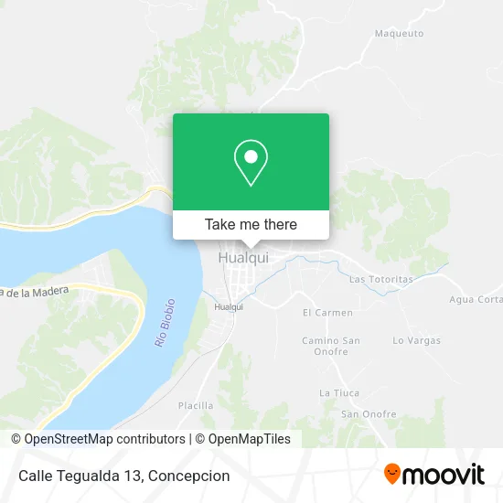 Mapa de Calle Tegualda 13