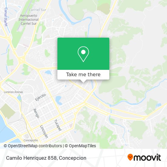 Camilo Henríquez 858 map