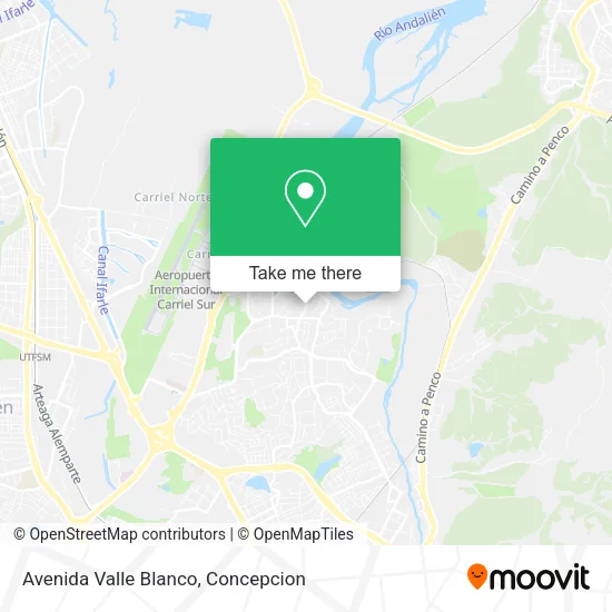 Mapa de Avenida Valle Blanco