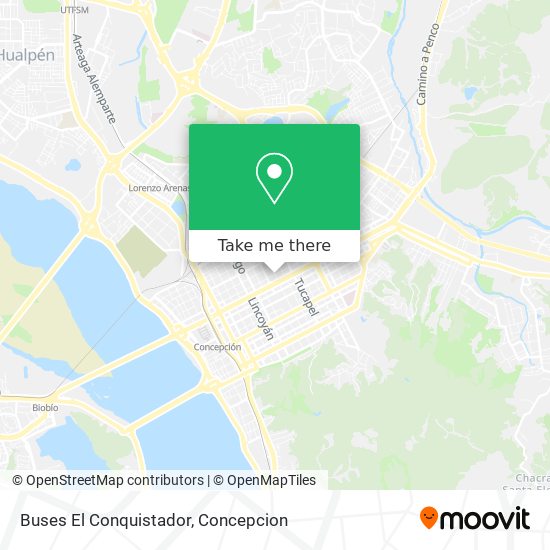 Buses El Conquistador map