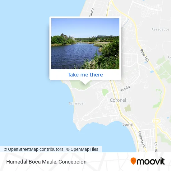 Mapa de Humedal Boca Maule