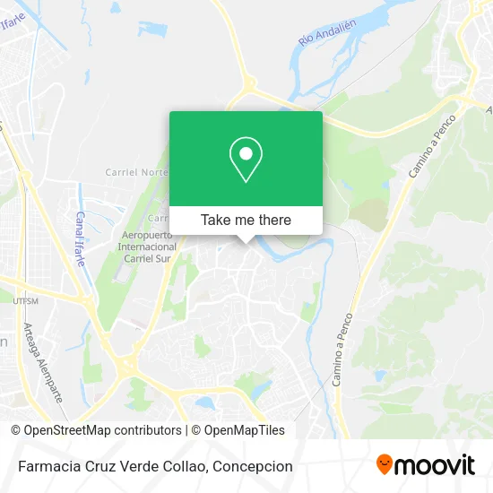 Mapa de Farmacia Cruz Verde Collao