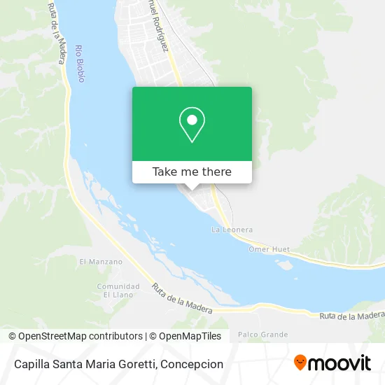 Mapa de Capilla Santa Maria Goretti