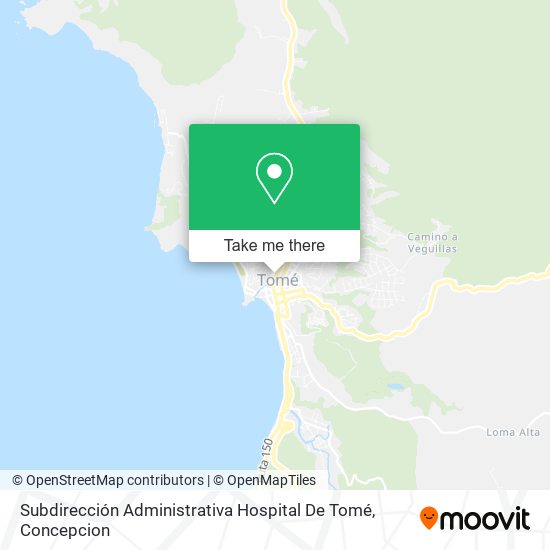 Mapa de Subdirección Administrativa Hospital De Tomé