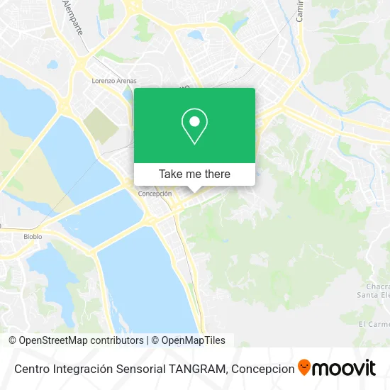Mapa de Centro Integración Sensorial TANGRAM
