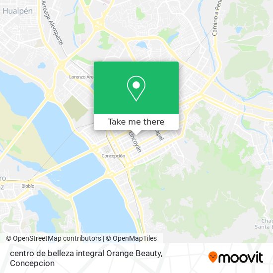 centro de belleza integral Orange Beauty map