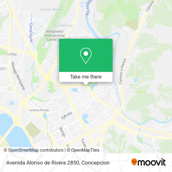 Mapa de Avenida Alonso de Rivera 2850
