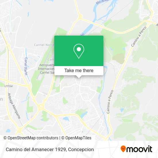 Camino del Amanecer 1929 map