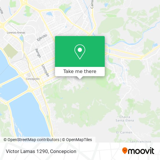Víctor Lamas 1290 map