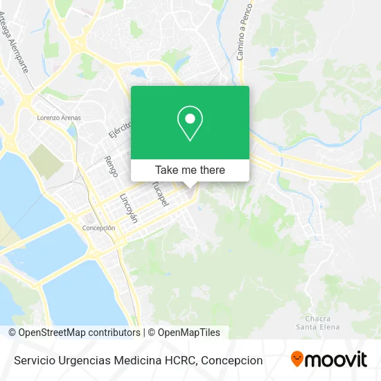 Mapa de Servicio Urgencias Medicina HCRC
