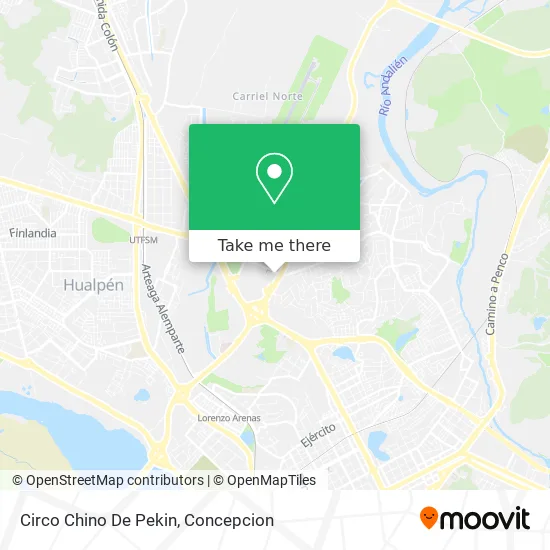 Mapa de Circo Chino De Pekin