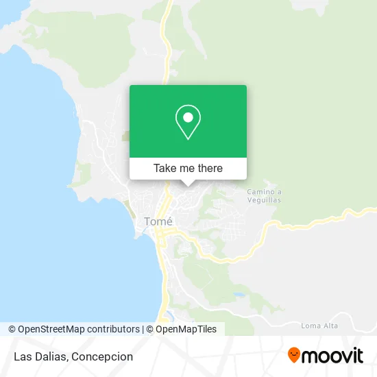 Las Dalias map
