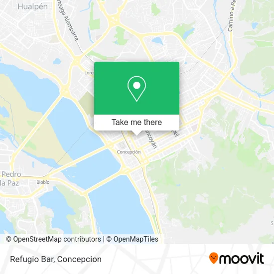 Mapa de Refugio Bar