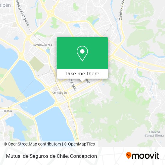 Mapa de Mutual de Seguros de Chile