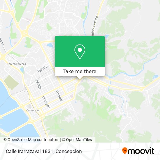 Mapa de Calle Irarrazaval 1831