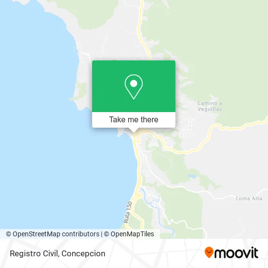Mapa de Registro Civil