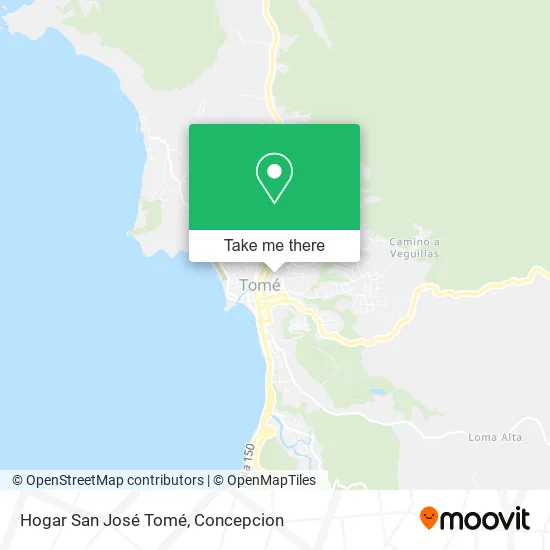 Mapa de Hogar San José Tomé