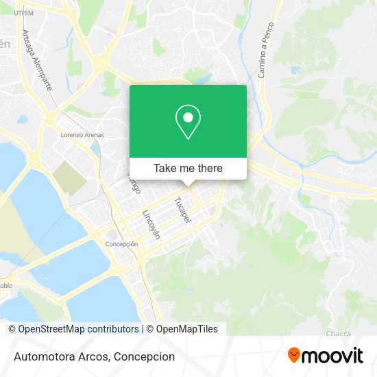Mapa de Automotora Arcos
