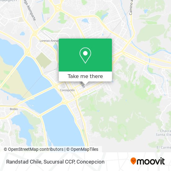 Randstad Chile, Sucursal CCP map