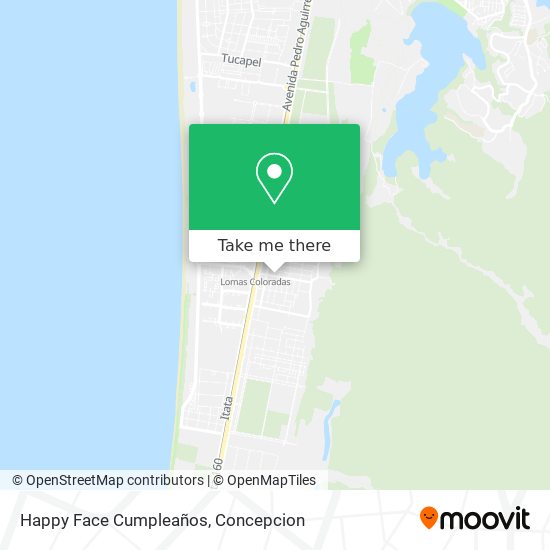 Happy Face Cumpleaños map