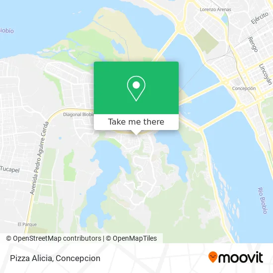 Pizza Alicia map