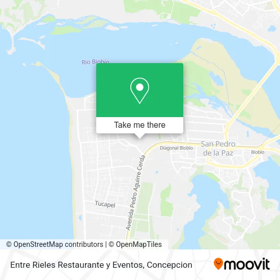 Mapa de Entre Rieles Restaurante y Eventos