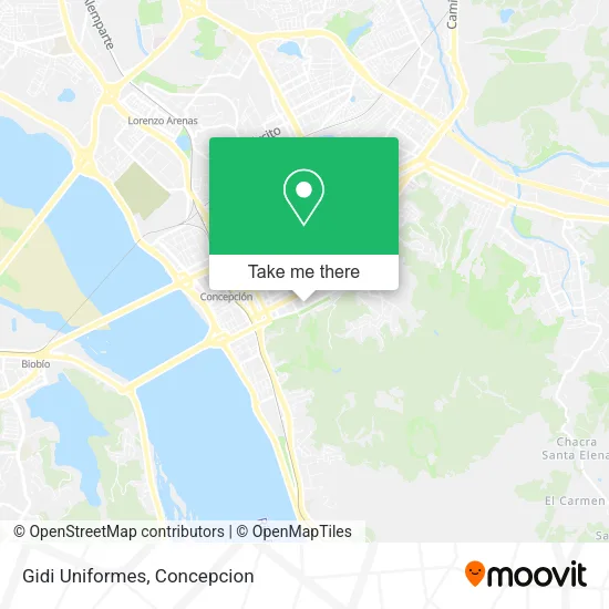 Mapa de Gidi Uniformes