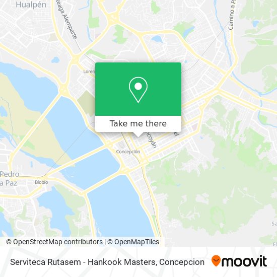 Mapa de Serviteca Rutasem - Hankook Masters