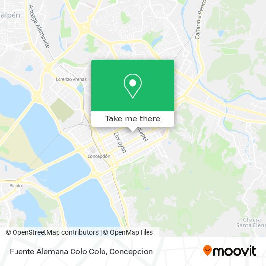 Mapa de Fuente Alemana Colo Colo