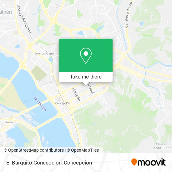 Mapa de El Barquito Concepción