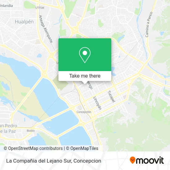Mapa de La Compañia del Lejano Sur