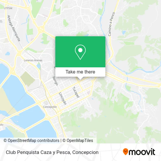 Club Penquista Caza y Pesca map