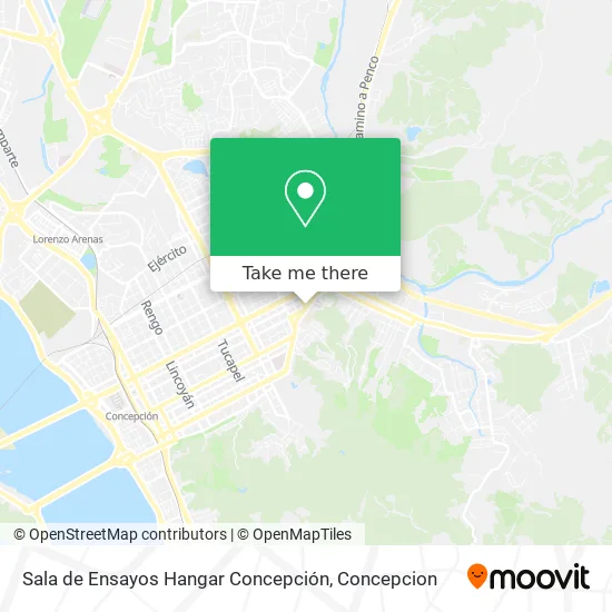 Sala de Ensayos Hangar Concepción map