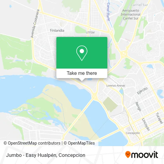 Jumbo - Easy Hualpén map