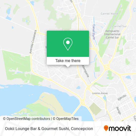Ookii Lounge Bar & Gourmet Sushi map