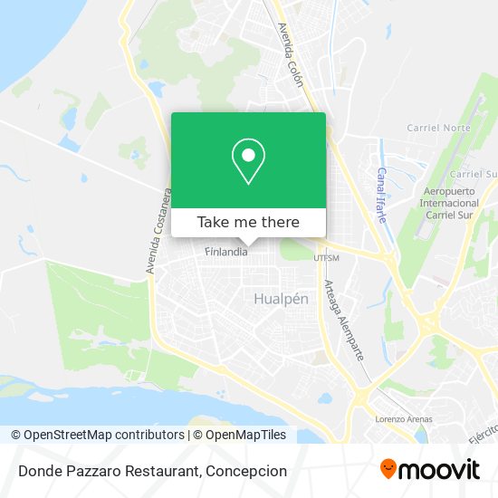 Donde Pazzaro Restaurant map