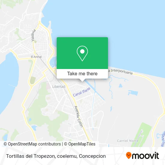 Mapa de Tortillas del Tropezon, coelemu