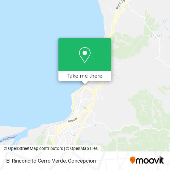 Mapa de El Rinconcito Cerro Verde