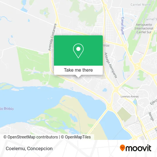 Mapa de Coelemu